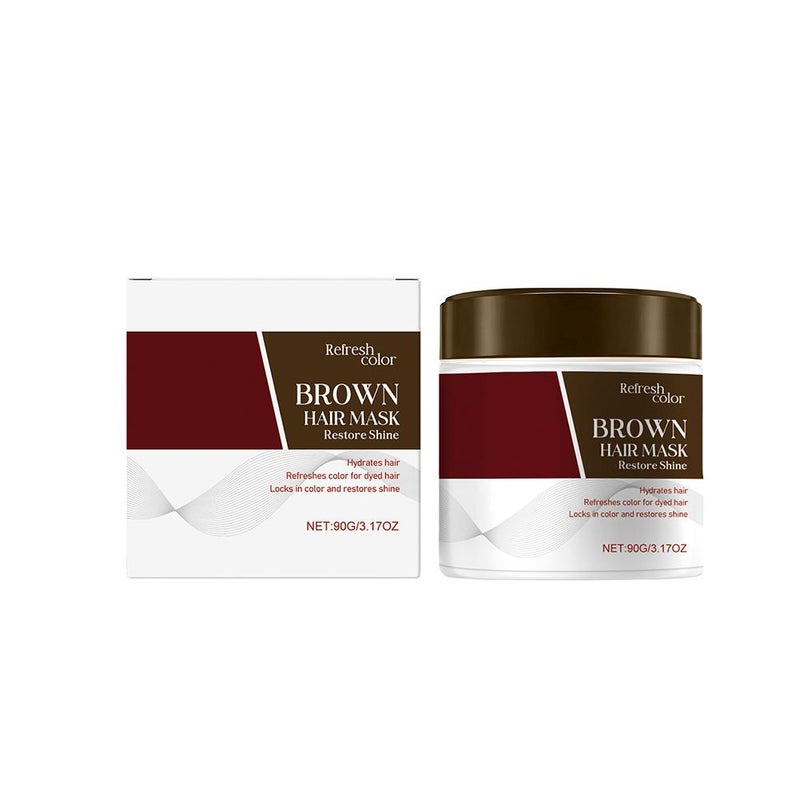 HG-A03-0751-03 Moisturizing and Color-Replenishing Hair Mask helps lock in color, repairs dry and frizzy hair, and provides Moroccan oil care for smooth hair.